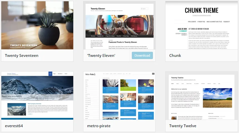 wordpress thema's webshop